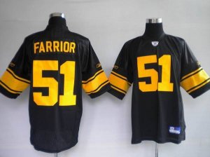 Jerseys Factory Cheap Steelers #51 James Farrior Black With Yell