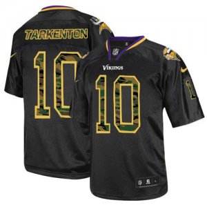 Jerseys Factory Cheap Nike Vikings #10 Fran Tarkenton Black Men'