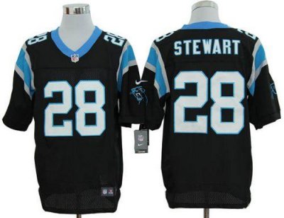 Jerseys Factory Cheap Nike Panthers #28 Jonathan Stewart Black T