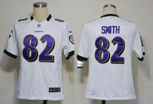 Jerseys Factory Cheap Nike Ravens #82 Torrey Smith White Men's E