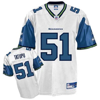 Jerseys Factory Cheap Seahawks #51 Lofa Tatupu White Stitched NF
