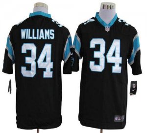 Jerseys Factory Cheap Nike Panthers #34 DeAngelo Williams Black