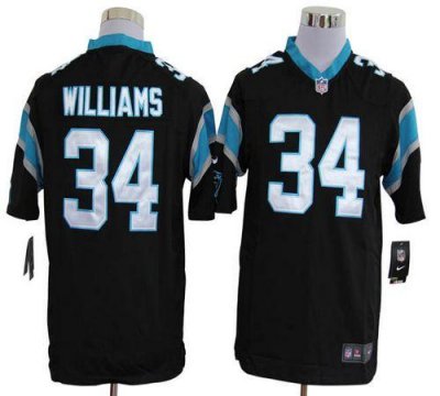 Jerseys Factory Cheap Nike Panthers #34 DeAngelo Williams Black