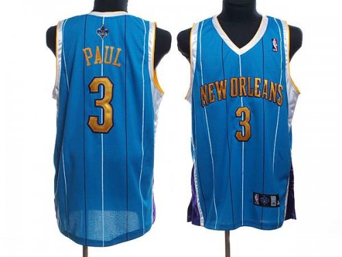 Jerseys Factory Cheap Hornets #3 Chris Paul Embroidered Baby Blu
