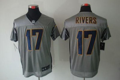 Jerseys Factory Cheap Nike Chargers #17 Philip Rivers Grey Shado