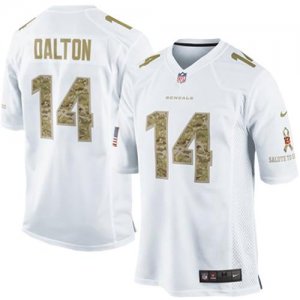 Jerseys Factory Cheap Nike Bengals #14 Andy Dalton White Men's S