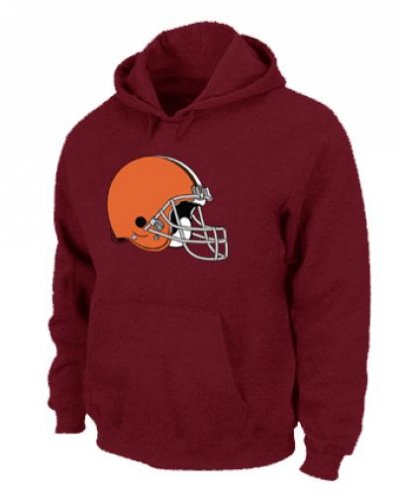 Jerseys Factory Cheap Cleveland Browns Logo Pullover Hoodie Red