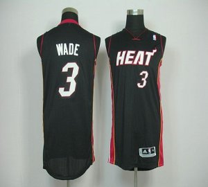 Jerseys Factory Cheap Revolution 30 Heat #3 Dwyane Wade Black St