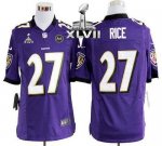Jerseys Factory Cheap Nike Ravens #27 Ray Rice Purple Team Color