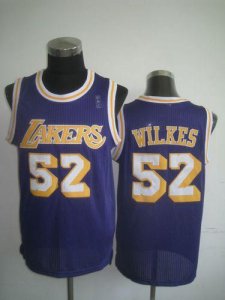 Jerseys Factory Cheap Lakers #52 Jamaal Wilkes Purple Throwback