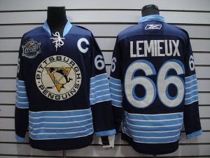 Jerseys Factory Cheap Penguins #66 Mario Lemieux Embroidered Dar
