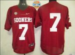 Jerseys Factory Cheap Sooners #7 Red AT&T Cotton Bowl Embroidere