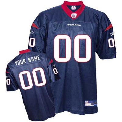 Jerseys Factory Cheap Texans Personalized Authentic Blue NFL Jer
