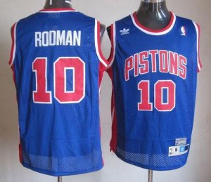 Jerseys Factory Cheap Throwback Pistons #10 Richard Rodman Blue