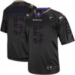 Jerseys Factory Cheap Nike Ravens #5 Joe Flacco New Lights Out B