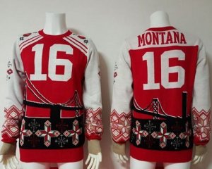 Jerseys Factory Cheap Nike 49ers #16 Joe Montana Red/White Men's