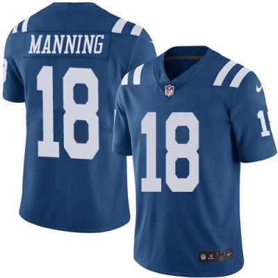 Jerseys Factory Cheap Nike Colts #18 Peyton Manning Royal Blue M