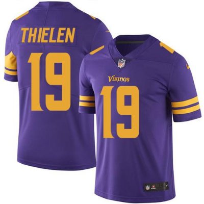 Jerseys Factory Cheap Nike Vikings #19 Adam Thielen Purple Men's