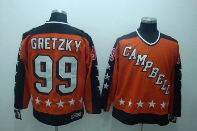 Jerseys Factory Cheap Oilers #99 Wayne Gretzky Embroidered Orang