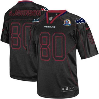 Jerseys Factory Cheap Nike Texans #80 Andre Johnson Lights Out B