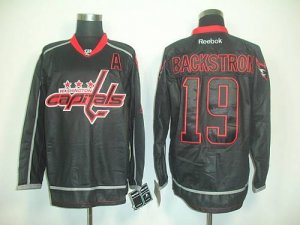 Jerseys Factory Cheap Capitals #19 Nicklas Backstrom Black Ice E