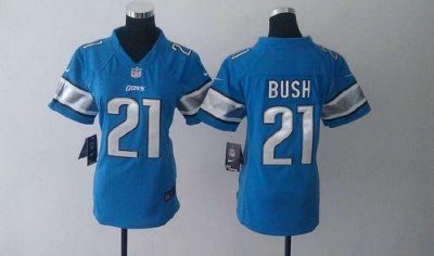 Jerseys Factory Cheap Nike Lions #21 Reggie Bush Light Blue Team