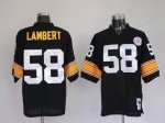 Jerseys Factory Cheap Mitchell & Ness Steelers #58 Jack Lambert