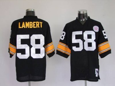 Jerseys Factory Cheap Mitchell & Ness Steelers #58 Jack Lambert