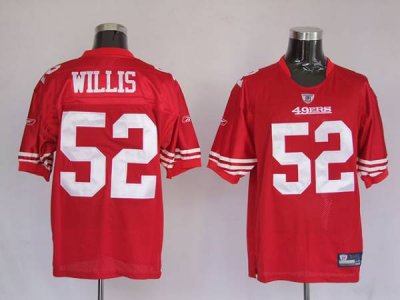 Jerseys Factory Cheap 49ers #52 Patrick Willis Stitched Red NFL