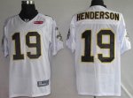 Jerseys Factory Cheap Saints #19 Devery Henderson White With Sup