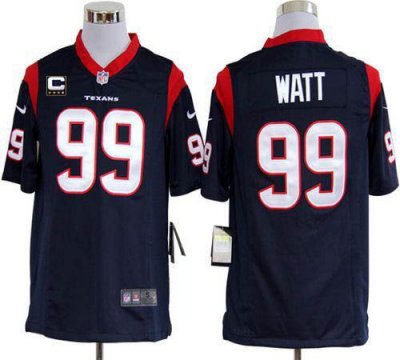 Jerseys Factory Cheap Nike Texans #99 J.J. Watt Navy Blue Team C