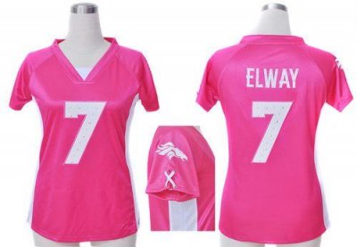 Jerseys Factory Cheap Nike Broncos #7 John Elway Pink Draft Him