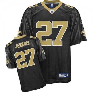 Jerseys Factory Cheap Saints #27 Malcolm Jenkins Black Embroider