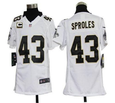Jerseys Factory Cheap Nike Saints #43 Darren Sproles White With
