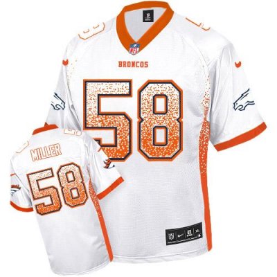 Jerseys Factory Cheap Nike Broncos #58 Von Miller White Men's St
