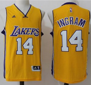 Jerseys Factory Cheap Lakers #14 Brandon Ingram Gold Stitched NB