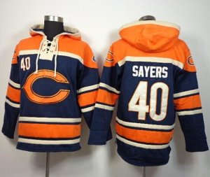 Jerseys Factory Cheap Chicago Bears #40 Gale Sayers Navy Blue Sa