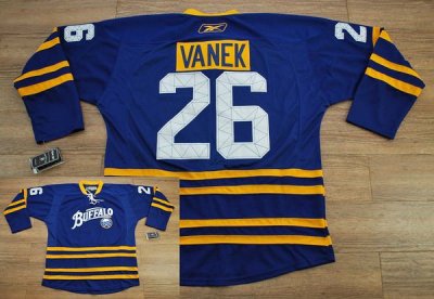 Jerseys Factory Cheap Sabres #26 Thomas Vanek Embroidered Light
