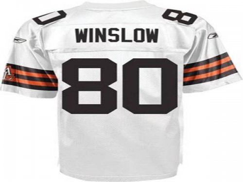 Jerseys Factory Cheap Browns #80 Kellen Winslow White Stitched N