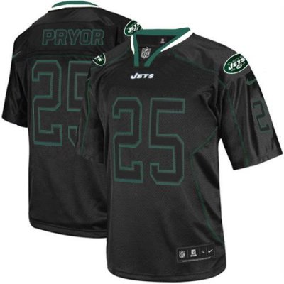 Jerseys Factory Cheap Nike Jets #25 Calvin Pryor Lights Out Blac