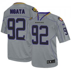Jerseys Factory Cheap Nike Ravens #92 Haloti Ngata Lights Out Gr