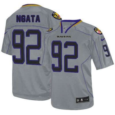 Jerseys Factory Cheap Nike Ravens #92 Haloti Ngata Lights Out Gr