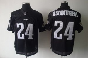 Jerseys Factory Cheap Eagles #24 Nnamdi Asomugha Black Shadow St