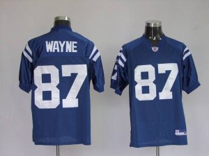 Jerseys Factory Cheap Colts #87 Reggie Wayne Blue Stitched NFL J