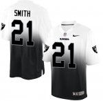 Jerseys Factory Cheap Nike Raiders #21 Sean Smith White/Black Me