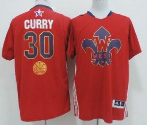 Jerseys Factory Cheap Warriors #30 Stephen Curry Red 2014 All St