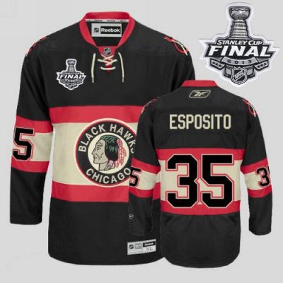Jerseys Factory Cheap Blackhawks #35 Tony Esposito Embroidered B