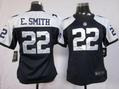 Jerseys Factory Cheap Nike Cowboys #22 Emmitt Smith Navy Blue Th