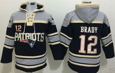Jerseys Factory Cheap New England Patriots #12 Tom Brady Blue Sa