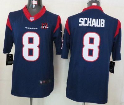 Jerseys Factory Cheap Nike Texans #8 Matt Schaub Navy Blue Team